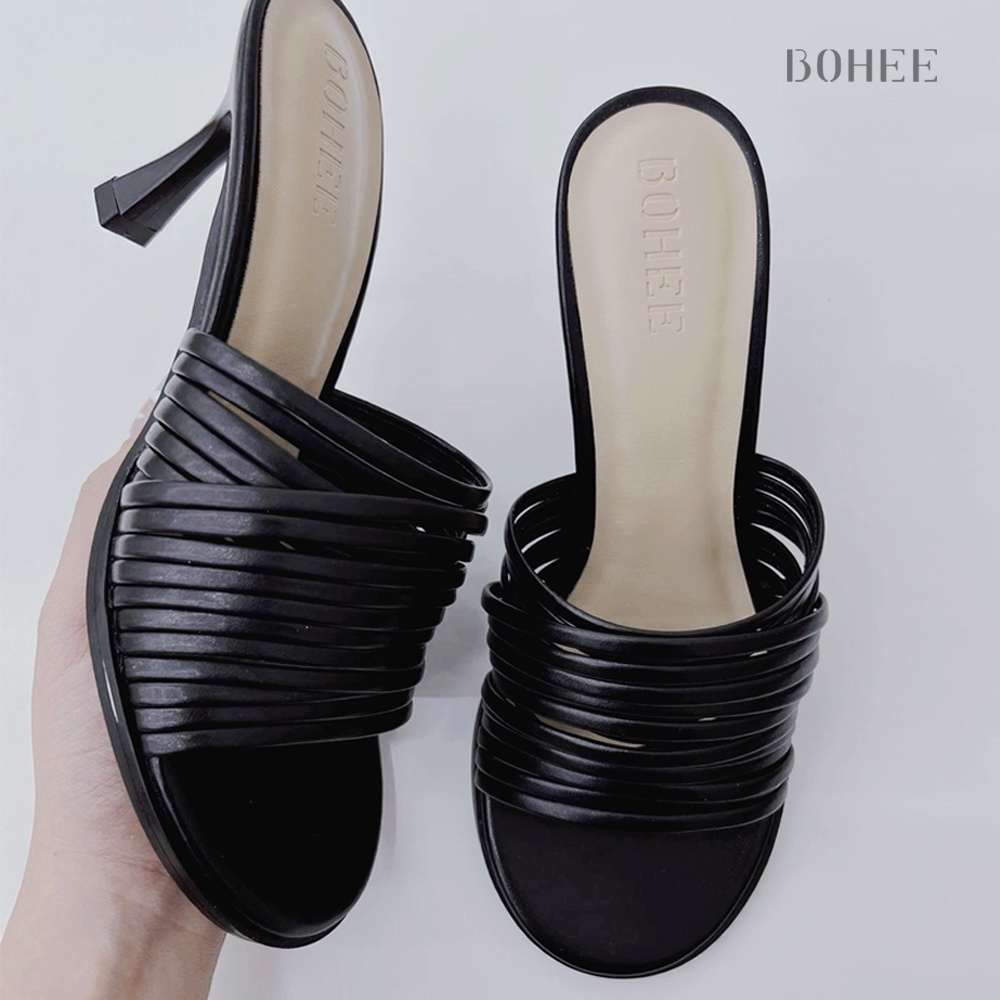 Dép Cao Gót Dây Mảnh Quai Ngang BOHEE GD31