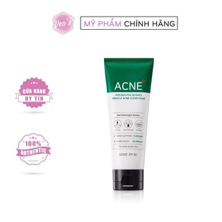 Sữa rửa mặt some by mi acne bha-aha-pha 30 days miracle acne clear foam