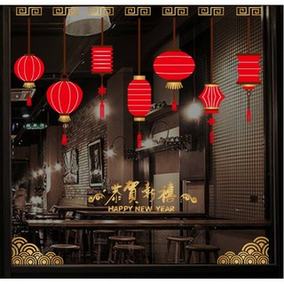 Decal dán tường trang trí tết