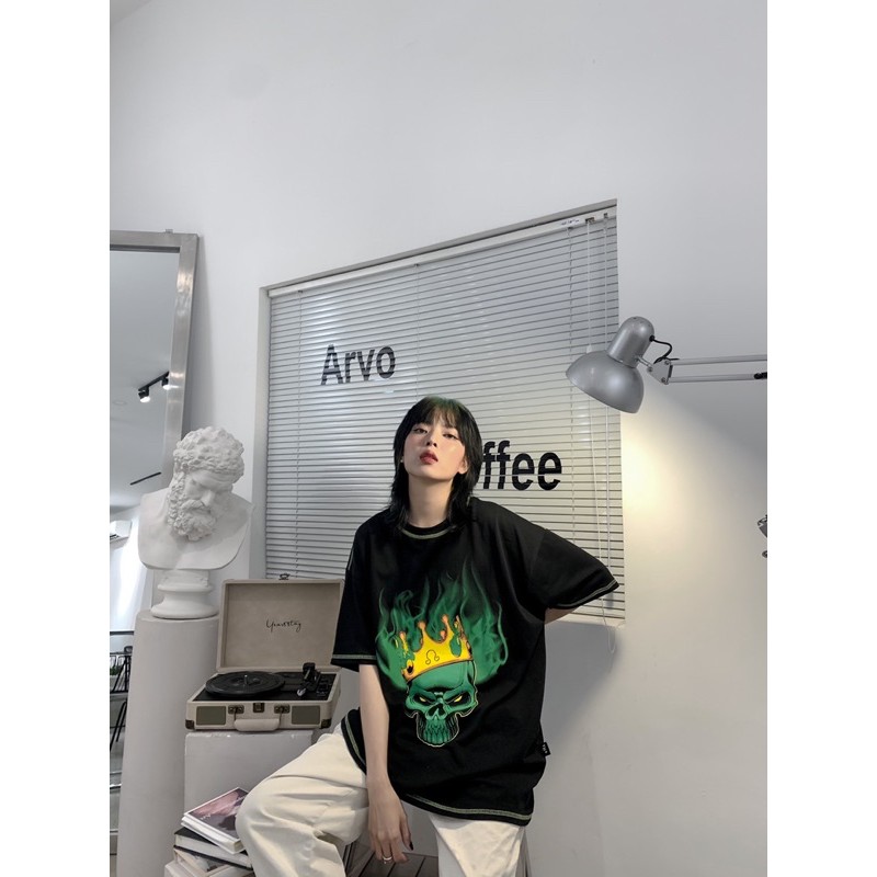 ÁO THUN ĐẦU LÂU BỐC CHÁY BỐC CỰC BỐC ( SKULL TEE )