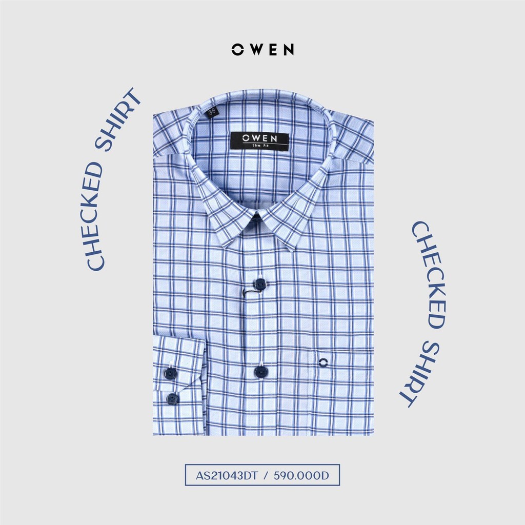 OWEN - Áo sơ mi dài tay Owen SLIMFIT chất SỢI TRE 21043