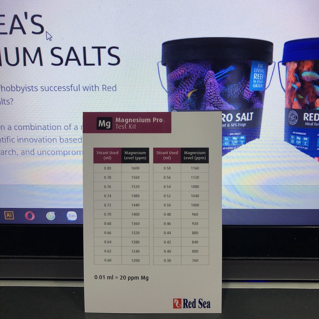 Bộ Test Magie - Magnesium Pro Reef Test Kit | Redsea