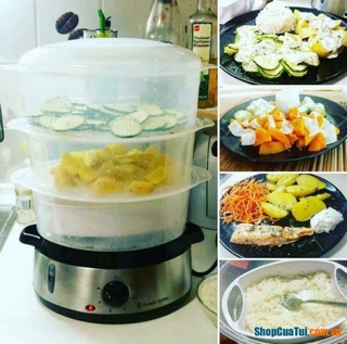 💁🏻NỒI HẤP 3 TẦNG RUSSEL HOBBS (Có thể dùng 1-2 hoặc 3 tầng)