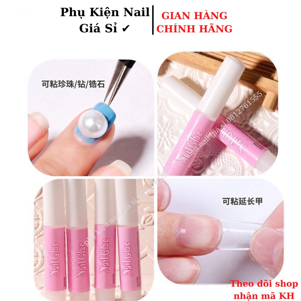 Keo, dũa nail box mini dán móng chính hãng