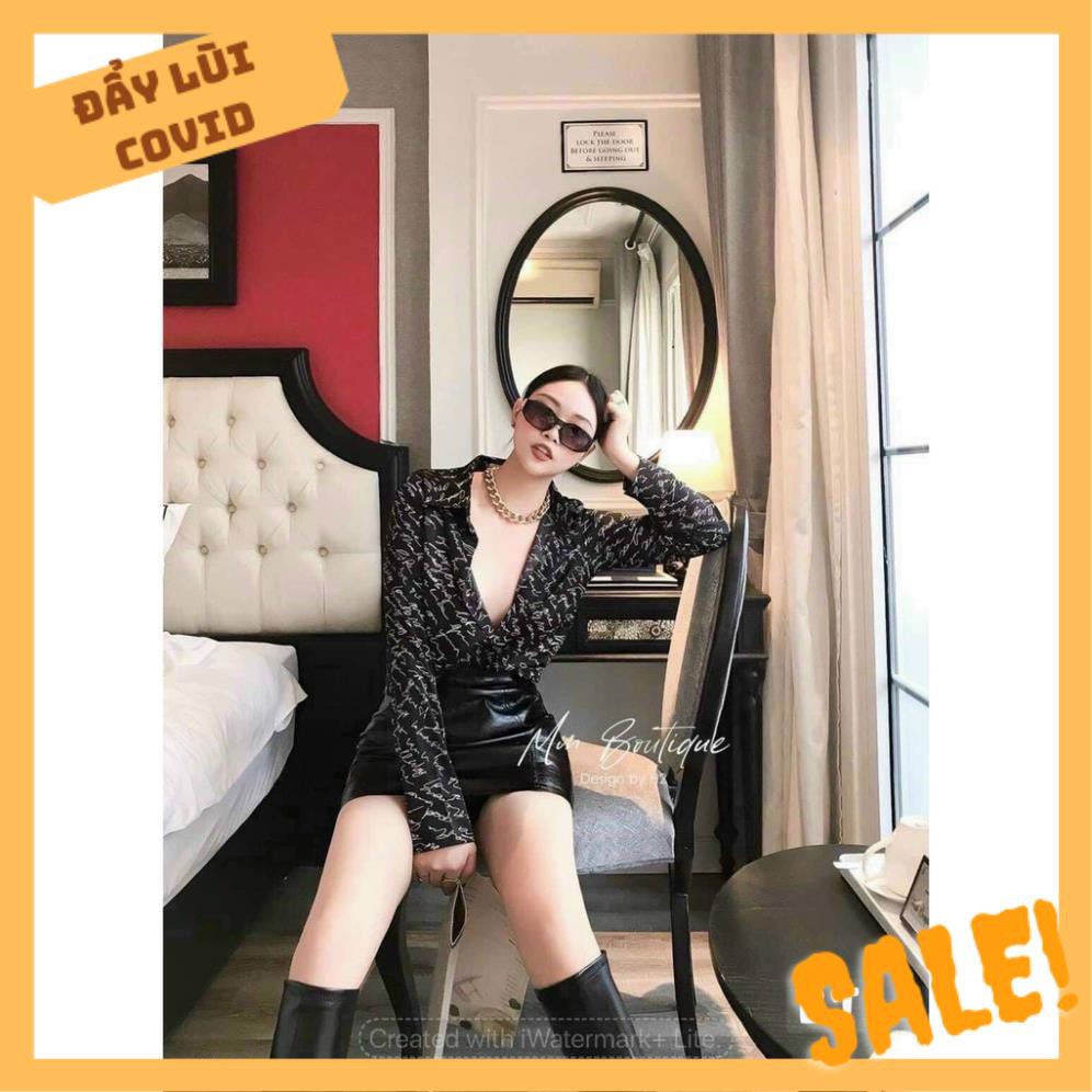 SƠ MI DÀI TAY VẢI THÔ HỌA TIẾT CHỮ KÍ CỰC MÁT MÙA HÈ TT