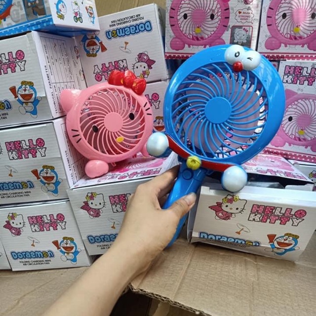 Quạt sạc mini cầm tay hình thú