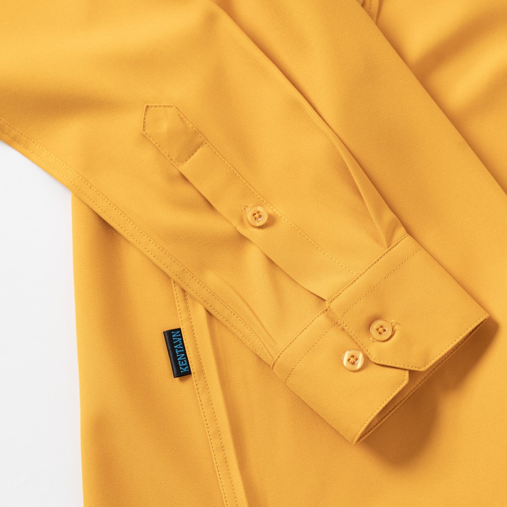 Áo sơ mi tay dài nam màu vàng KENTA SMD0085