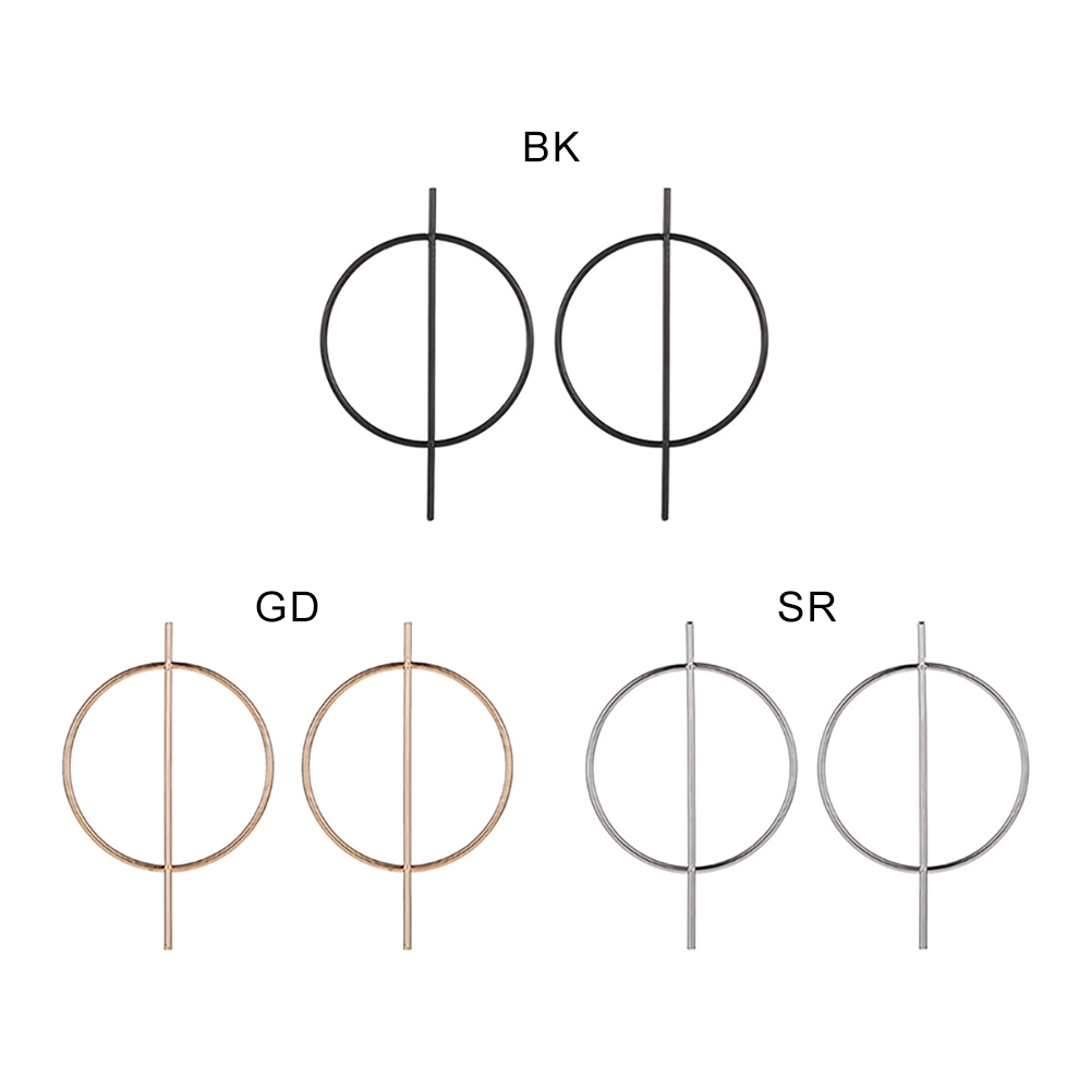 Khuyên Tai Nữ Dáng Dài Hình Tròn Phối Hình Que Dài Ấn Tượng Đơn Giản Cổ Điển Dành Cho Bạn Nữ