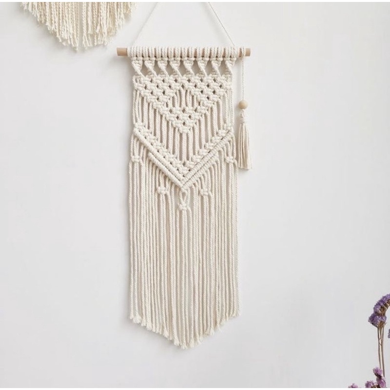 Mành Macrame size Trung Bình trang trí nhà cửa