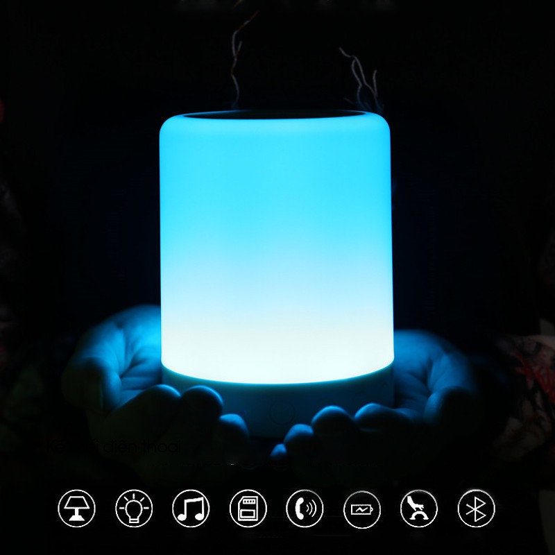 [BẢO HÀNH 12 THÁNG] Loa Bluetooth Touch sound lamp - Kết hợp đèn LED cảm ứng hiện đại, có móc treo