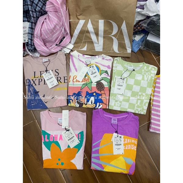 Áo thun bé gái Zara auth vợt sale