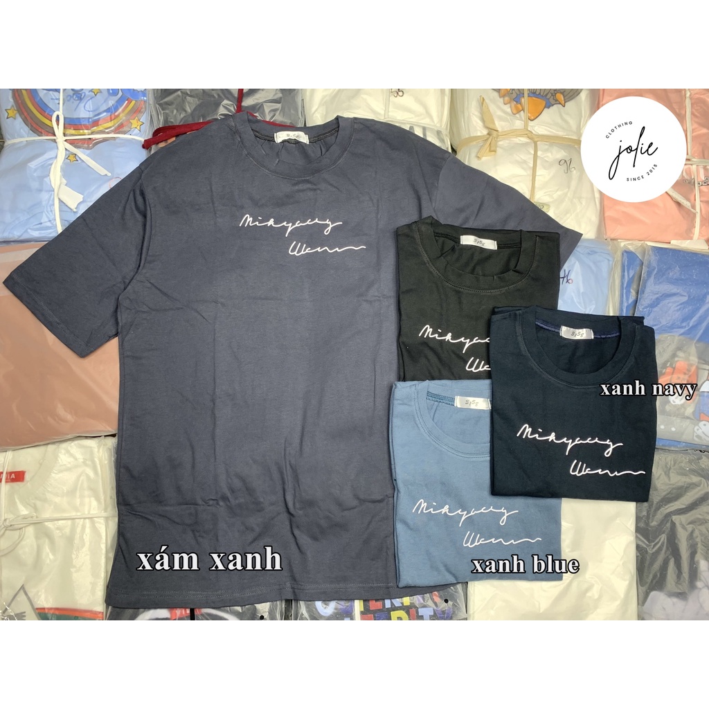 Áo thun tay lỡ, Áo phông nữ form rộng dáng Unisex/Ulzzang mặc lẻ cặp nhóm hoạ tiết in chữ, chất cotton 100%