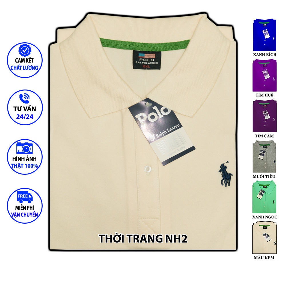 Áo Phông Nam Polo có cổ tay ngắn vải coton chất lượng cao hàng xịn sò cho phái mạnh - Mã 02