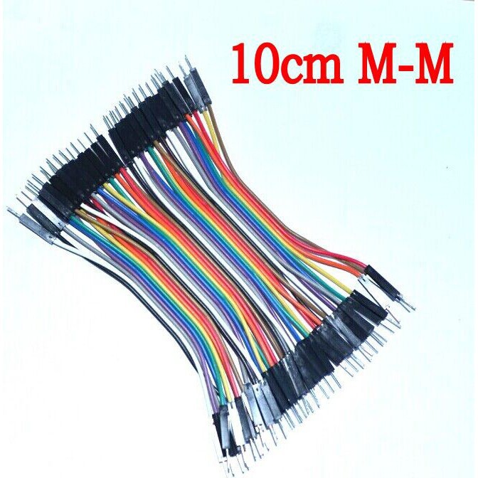 Set 40 dây điện Dupont 2.54mm 1pin 1P-1P 10cm chuyên dụng | BigBuy360 - bigbuy360.vn