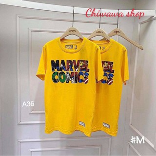 Áo thun tay lỡ form rộng Marvel.Comics màu vàng cao cấp Freesize 40-65kg BK65