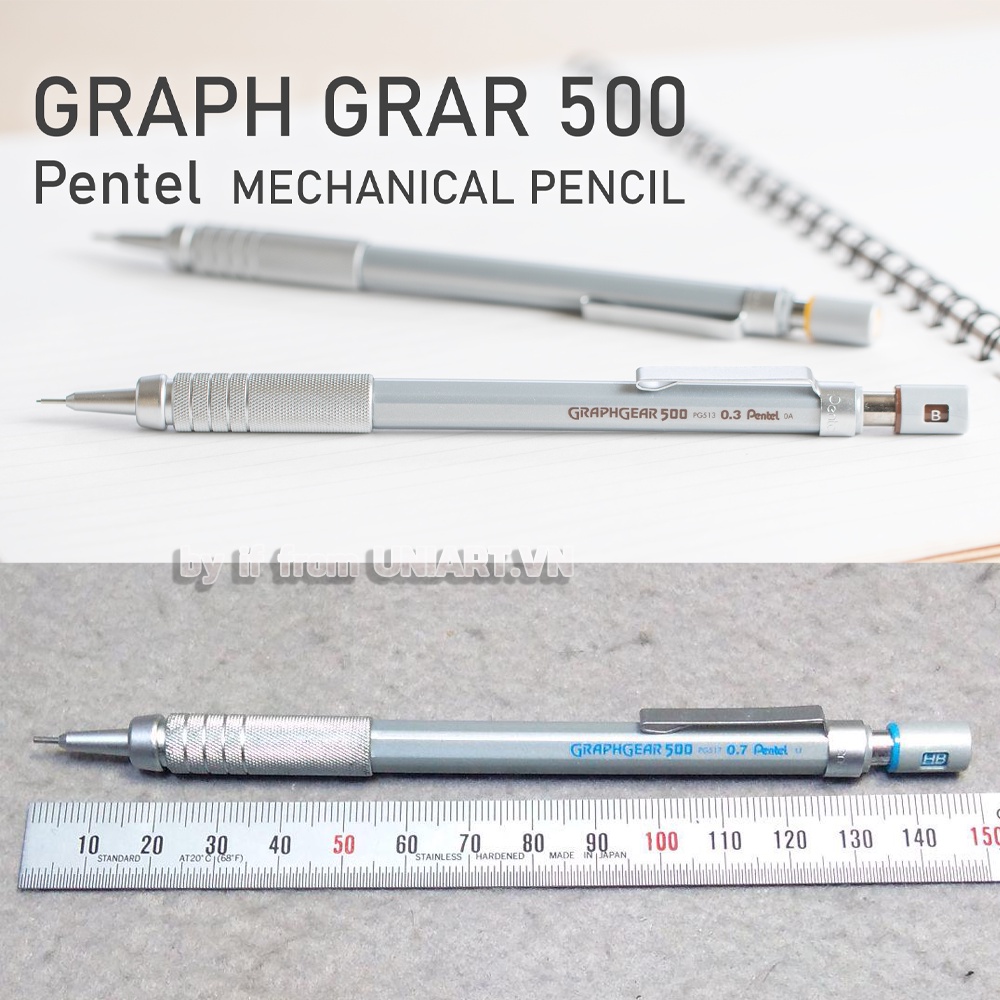 Bút Chì Kim Pentel Graphgear 500 và 1000