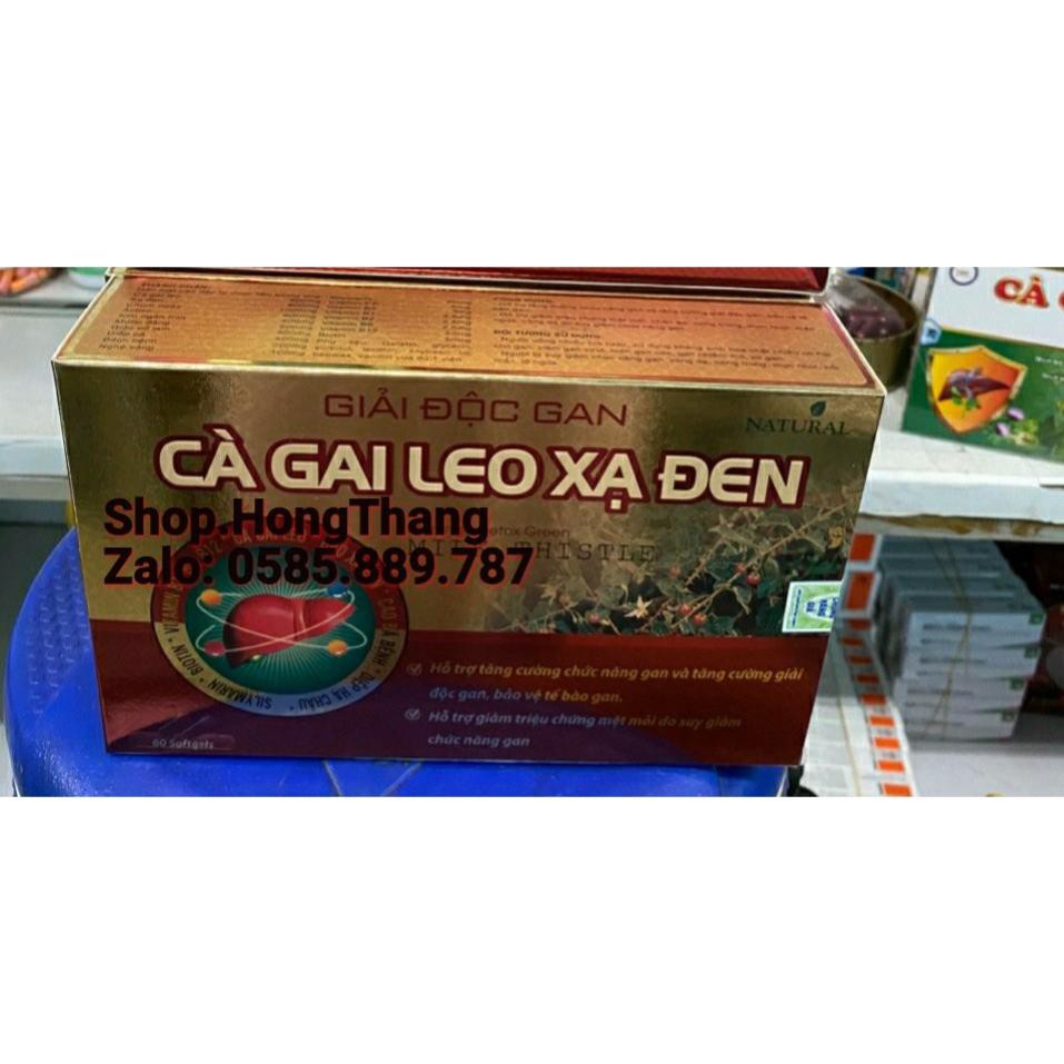 dải độc gan Cà Gai Leo Xạ Đen Giải Độc Rượu Bảo Vệ Gan, bổ gan mát gan, giải độc, tăng cường chức năng gan hộp