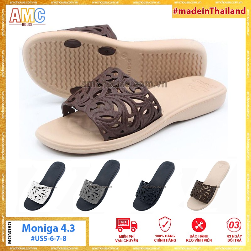 Dép Thái Lan nữ MONOBO siêu nhẹ, êm - MONIGA 4.3