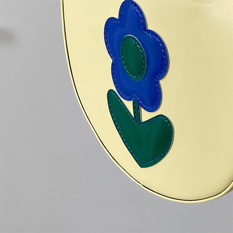 Túi Đeo Chéo Hình Bán Nguyệt Màu Sắc Đối Lập Thời Trang Xuân Hè Hàn Quốc 2022 Cho Nữ GYLXB064