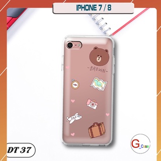 Ốp lưng điện thoại iphone 7/ iphone 8 - dẻo in hình