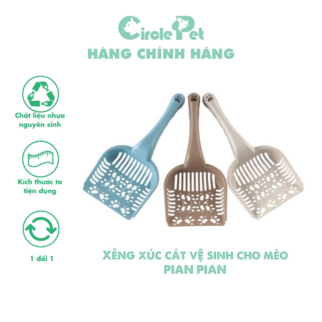 Xẻng Xúc Cát Vệ Sinh Cho Mèo Pian Pian Siêu Nhẹ Tiện Lợi - Circle Pet