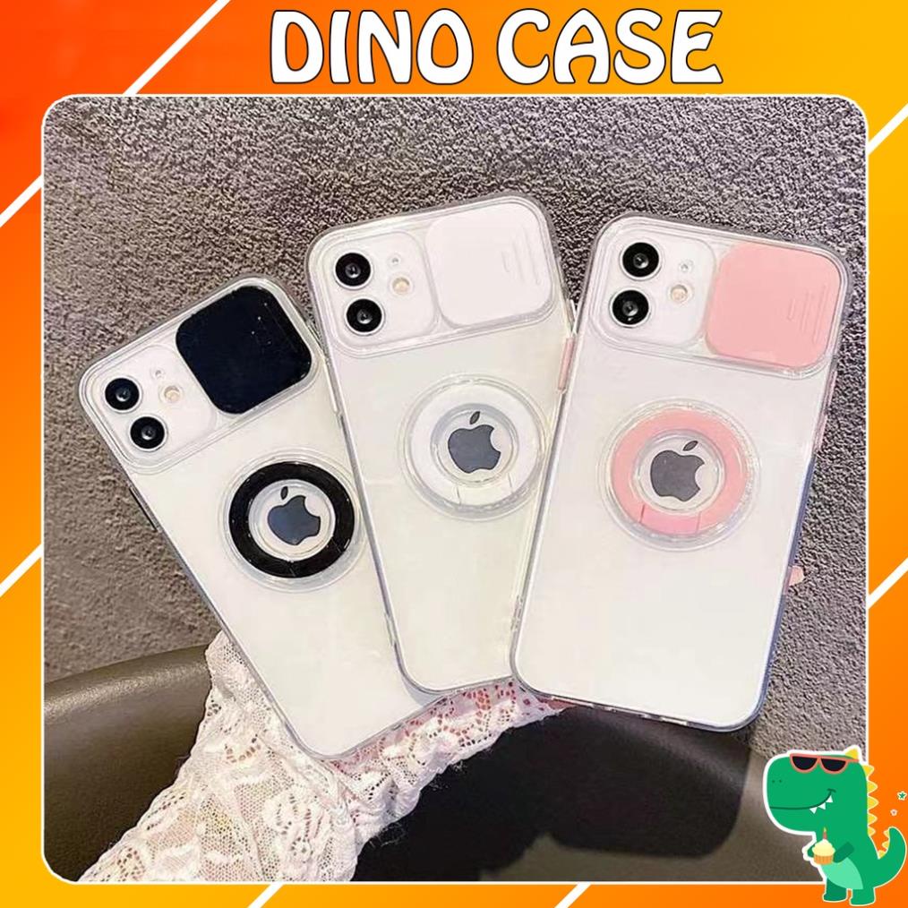 Ốp lưng iphone trượt camera viền trong kèm móc tay iring 6/6plus/7/7plus/8/8plus/x/xr/xs/11/12/pro/max/plus/promax