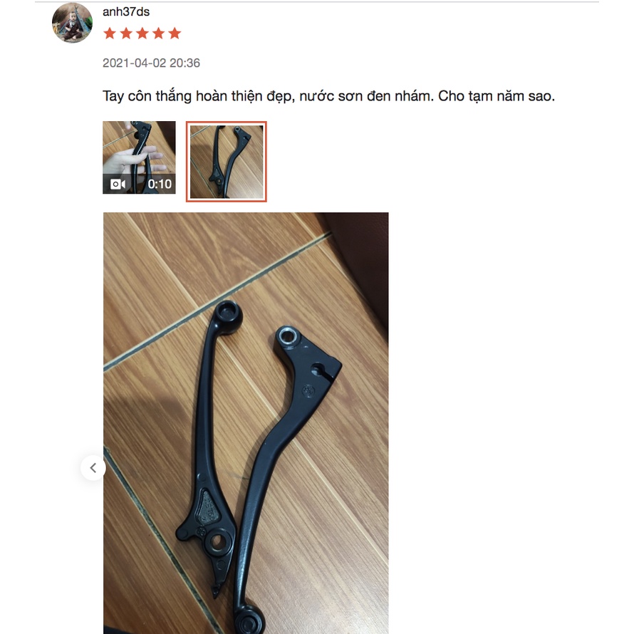 Cặp tay thắng và tay côn theo xe WINNER, WINNER X màu đen CGV52 006001607.