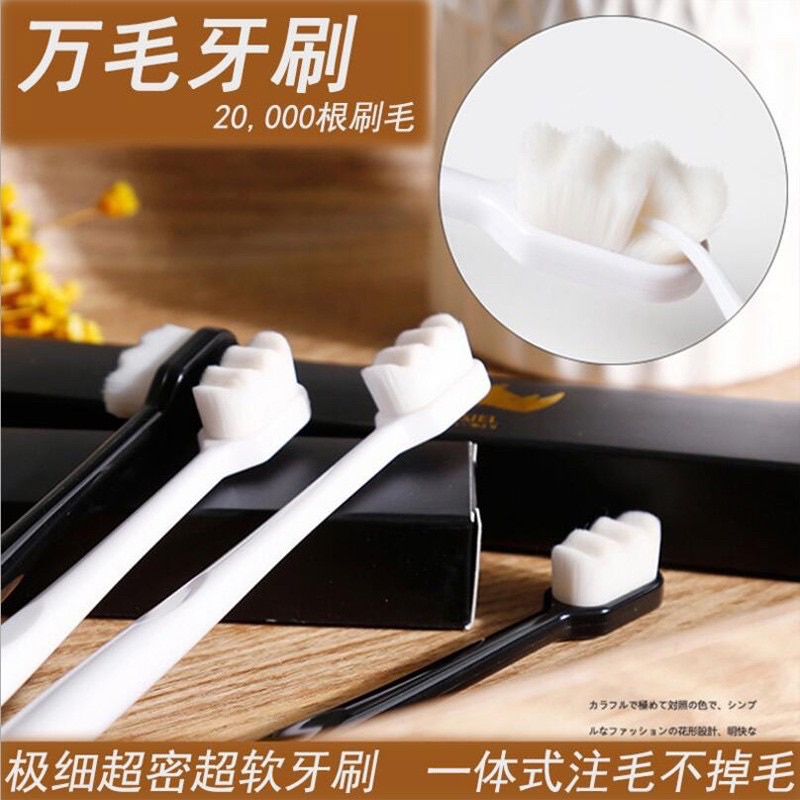 Bàn chải đánh răng lông mềm kèm hộp đựng