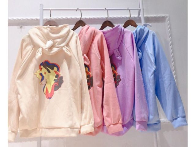 FREESHIP Áo khoác nữ hoodie ngựa kỳ lân unicorn UNISEX | WebRaoVat - webraovat.net.vn