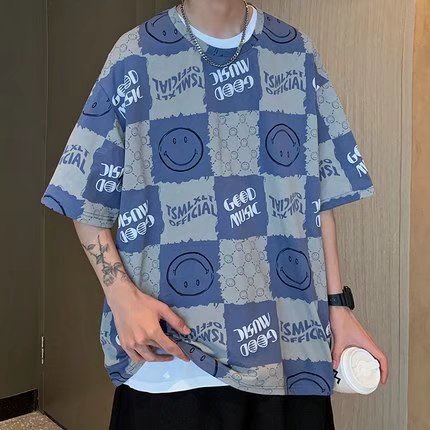 Áo Thun Tay Ngắn Dáng Rộng In Chữ Phong Cách Hàn Quốc Thời Trang Mùa Hè Cho Nam Và Nữ size M-5XL