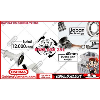 Máy cắt cỏ Oshima TX260
