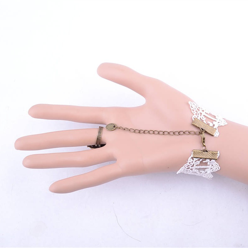 Vòng tay choker nữ 2 bông hồng ruốc xinh xắn