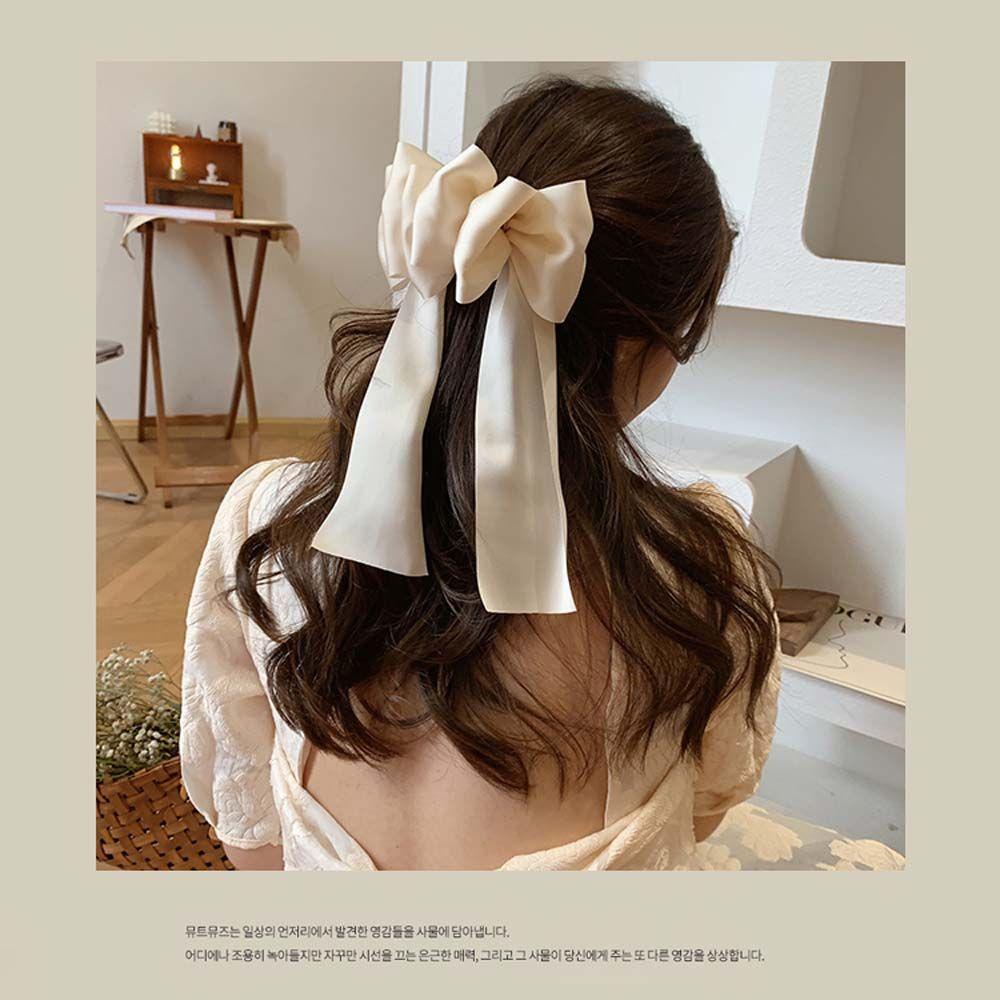 Kẹp Tóc Hình Nơ Sợi To Thời Trang Cho Nữ