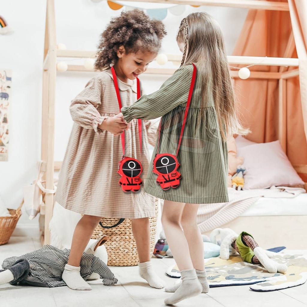 Squid Game Pop ít giá rẻ nhất among us túi đeo chéo phiên bản giải toả căng thẳng cho bé gái Thương Siêu Đáng Yêu Đồ Chơi Cho Bé