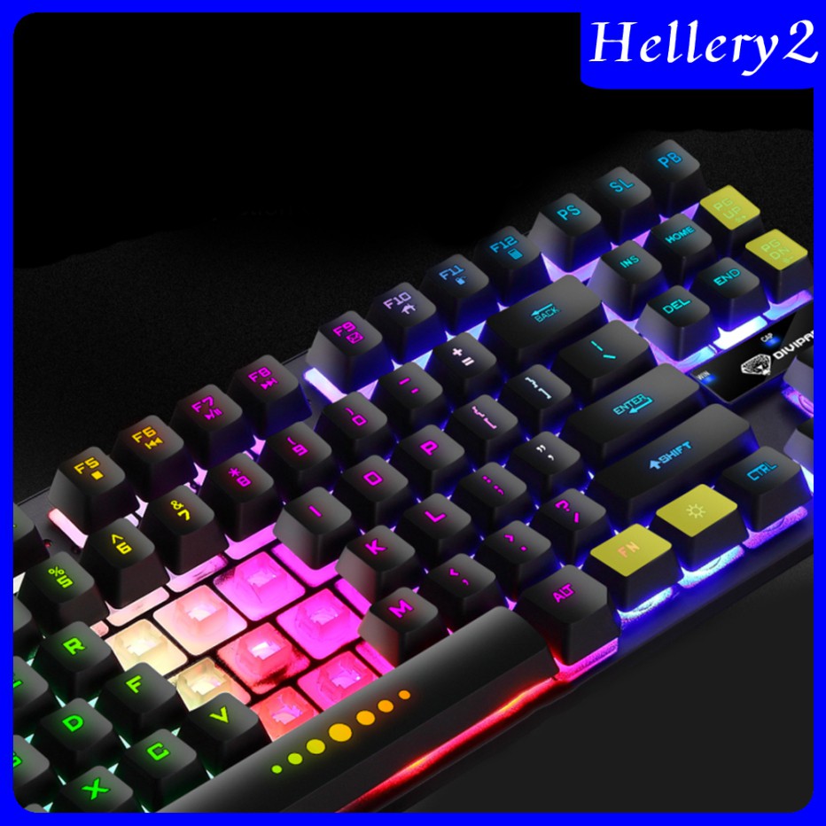 Wired 87 Keys Mechanical Gaming Keyboard RGB Rainbow Backlit for PC Gamers