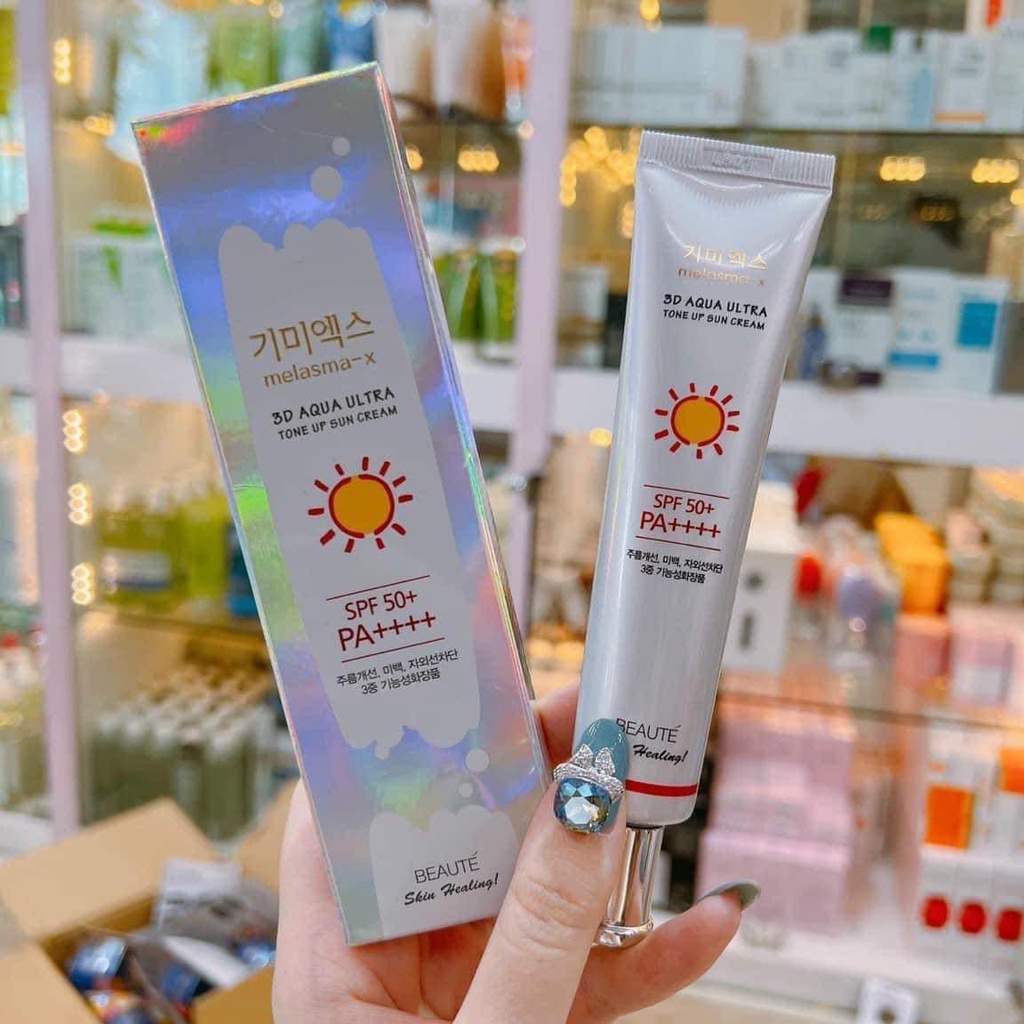 Kem Chống Nắng Melasma-x 3D Aqua Ultra Tone Up Sun Cream SPF50+ PA++++