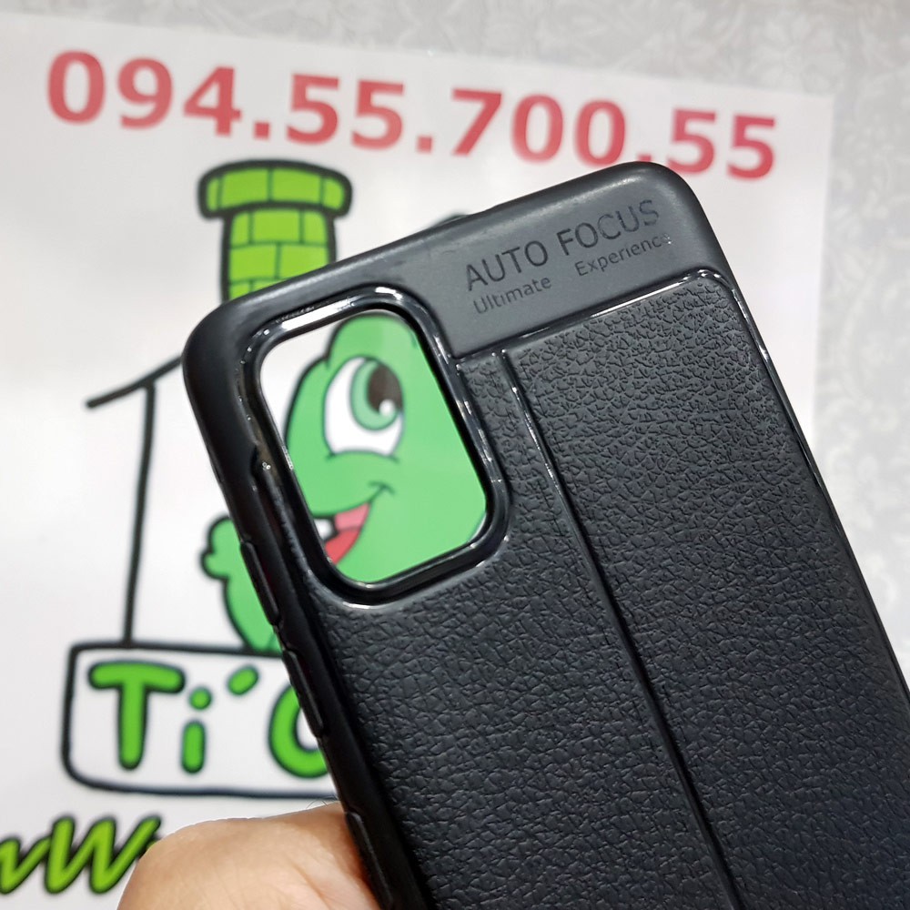 Ốp Lưng Samsung A71 Dẻo Vân Giả Da Loại Thường