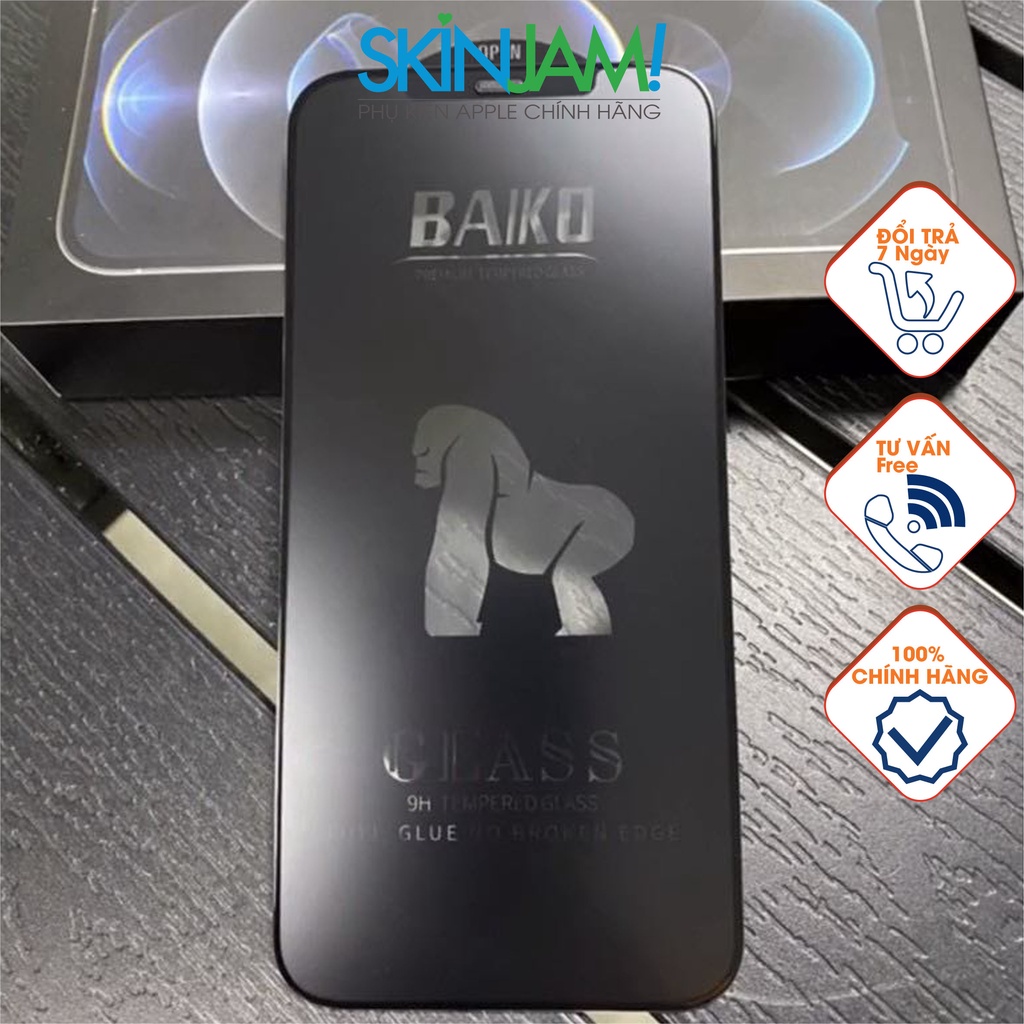 Cường Lực iP 15 BAIKO Trong Và Chống Nhìn Trộm Che Bụi Màng Loa iP 15Promax Đến iP X