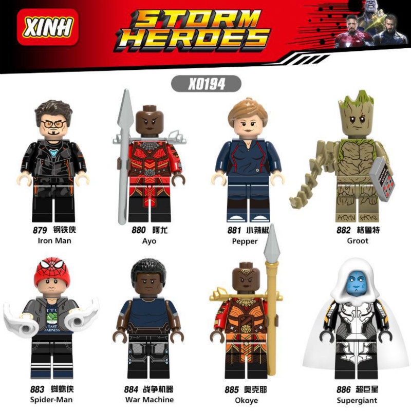 Mô hình đồ chơi lắp ghép phong cách siêu anh hùng The Avengers