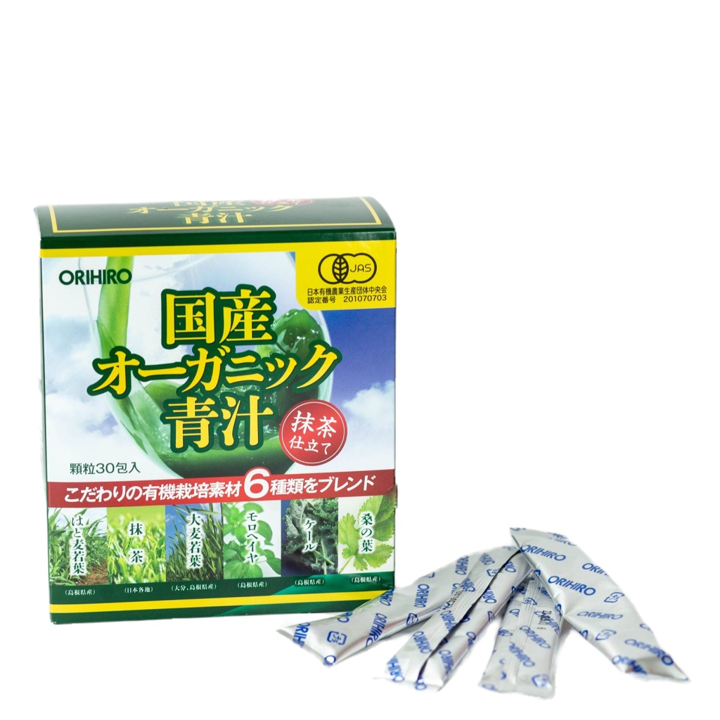 Bột rau xanh Aojiru bổ sung chất xơ Orihiro 30 gói