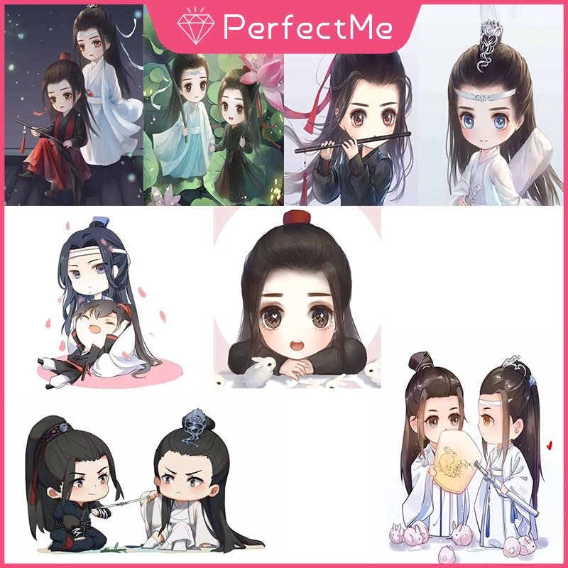 Tranh Đính Đá 5D Tự Làm Hình Wang Yibo Xiao Zhan Hoạt Hình Bo Jun Yi Xiao