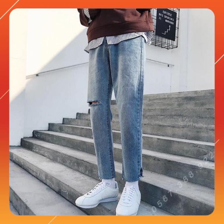 Quần jean nam hàn quốc quần baggy quần jeans unisex Kun Shop