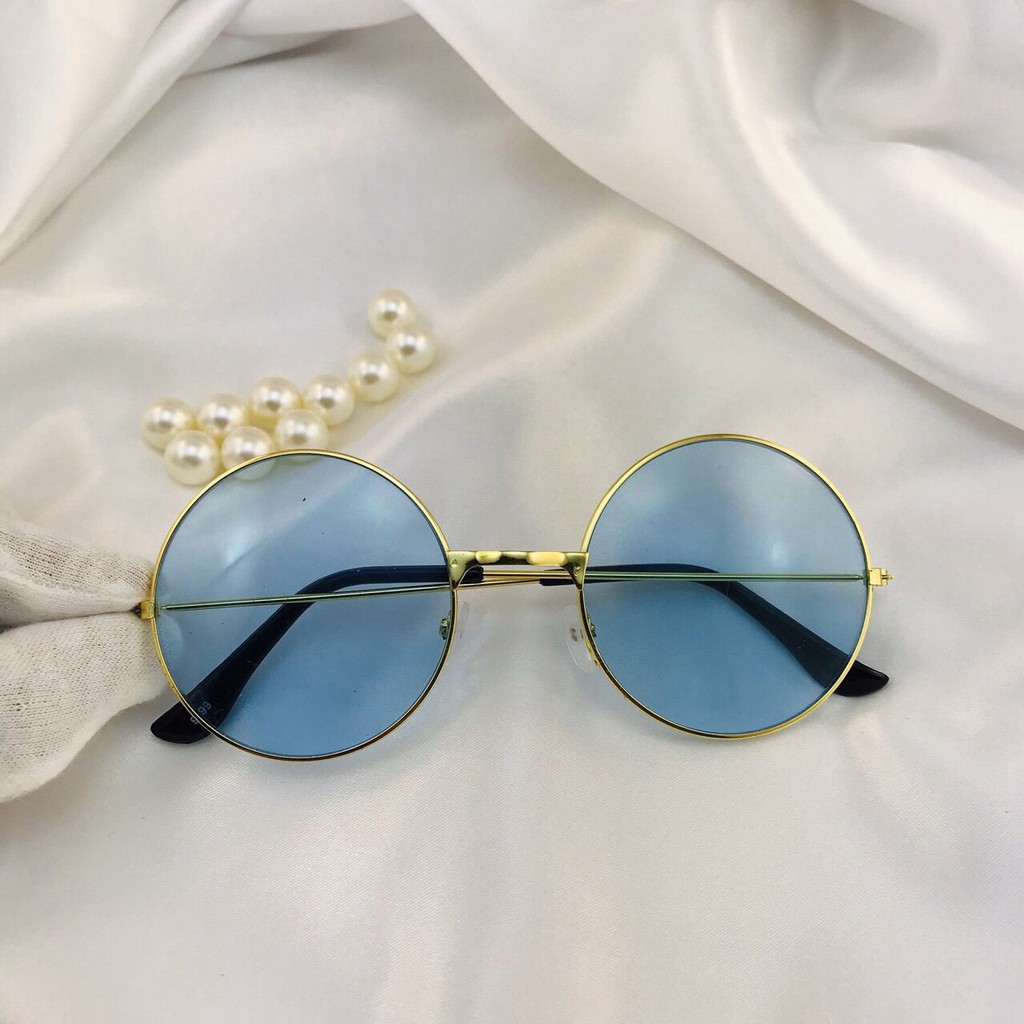 [HÀNG HOT] Mắt kính ngố tròn xoe nobita nhiều màu❤️gọng kính râm nữ unisex oval xuyên đêm AH171 | BigBuy360 - bigbuy360.vn