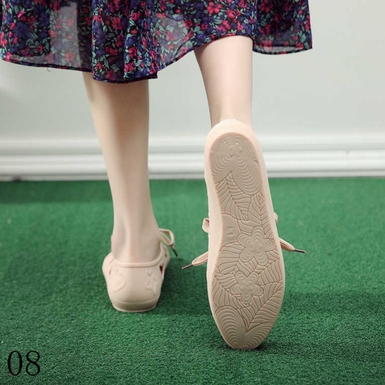 Giày Đi Biển Đế Bằng Chống Trượt Thoáng Khí Thời Trang Mùa Hè Hàn Quốc 2019 Cho Nữ