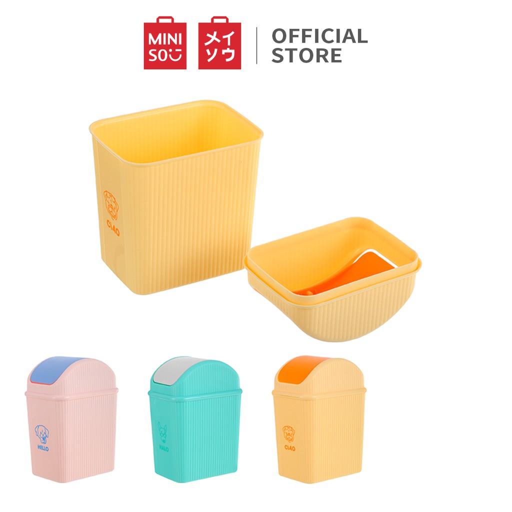 [Mã LIFECPMALL giảm 12% đơn 250K] Thùng rác để bàn Miniso