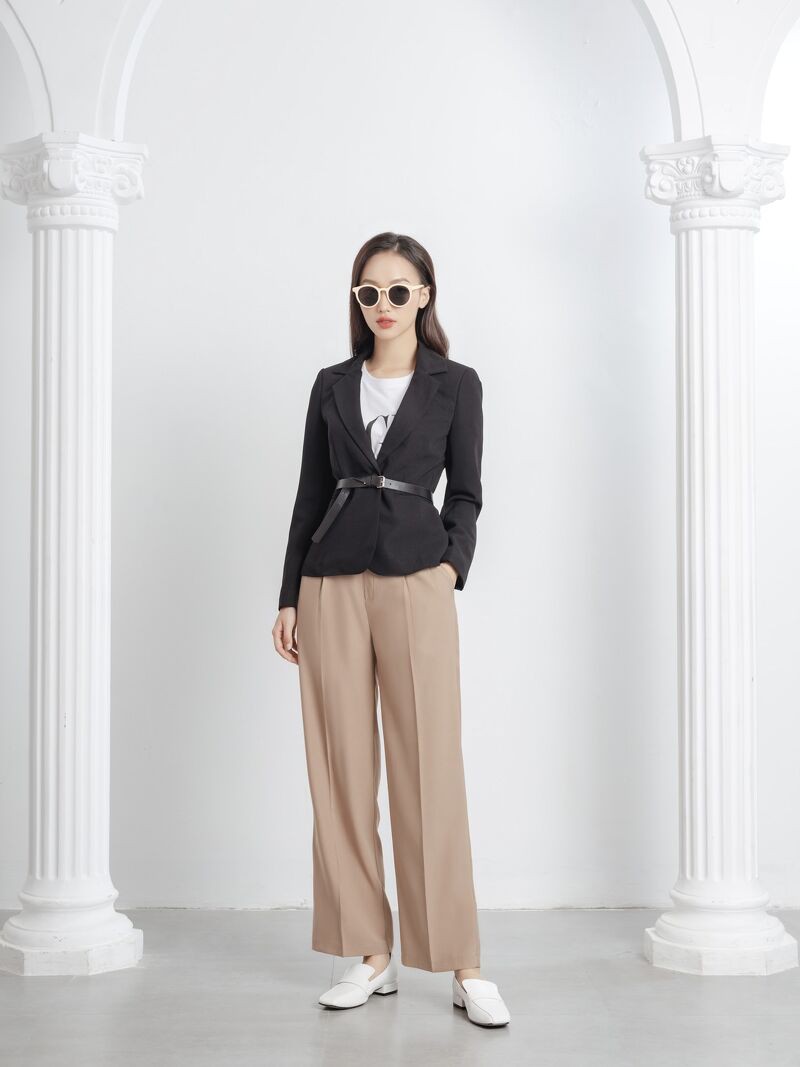 QUẦN SUÔNG CULOTTES CÔNG SỞ CHẤT ĐŨI TẰM 3 MÀU BE TRẮNG ĐEN AHOLIC Q784