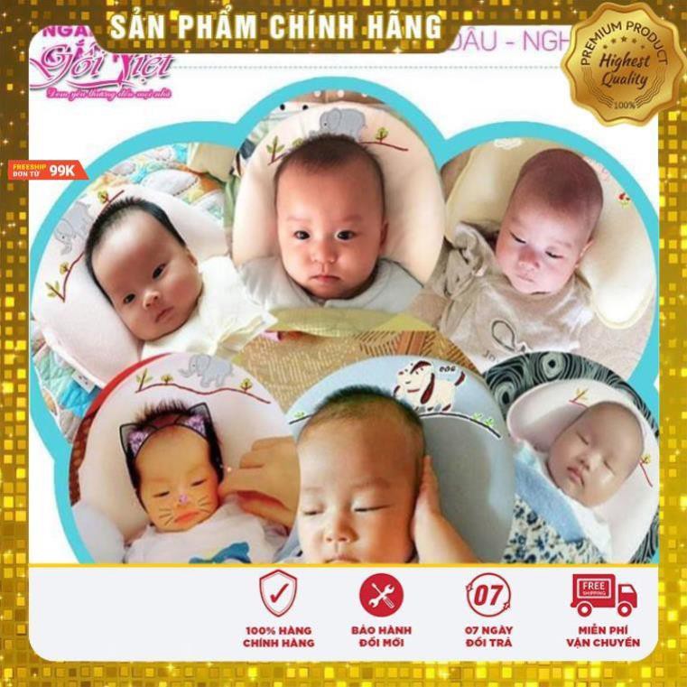 Siêu Trợ Giá  Combo 2 Gối cao su Babymoov Chính hãng chống bẹp đầu cho bé【SIÊU TRỢ GIÁ】BH 12 tháng 1 đổi 1. Gối cao cấp