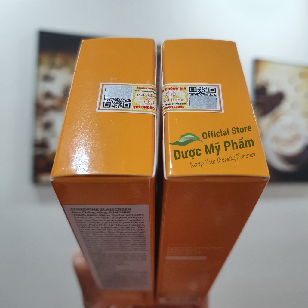 Kem chống nắng vật lý nâng tone Sumdfine SPF50 PA+++