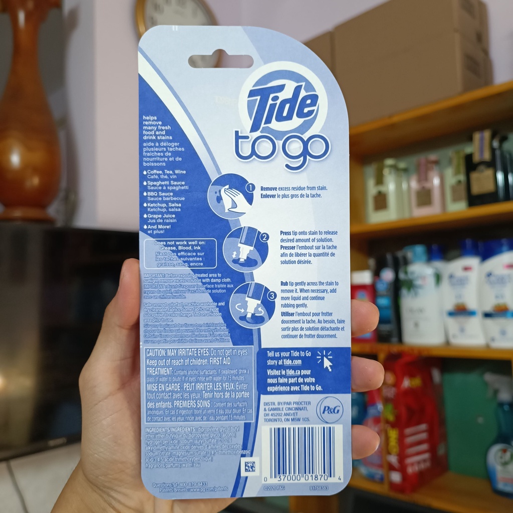 Bút tẩy nhanh vết bẩn quần áo Tide To Go 10ml Mỹ