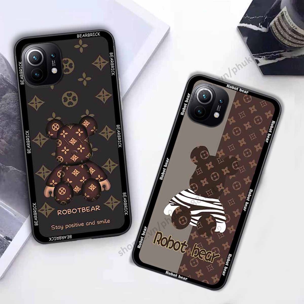 Ốp Xiaomi Poco X3 / Poco X3 Pro bear, k@ws thương hiệu phong cách ốp lưng thời trang cao cấp